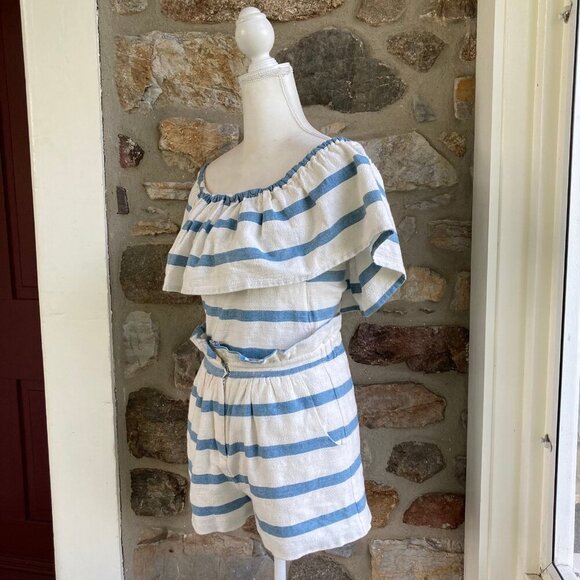 MARA HOFFMAN NOVELTY STRIPE RUFFLE SHORT AND TOP SET MSRP $335.00 Women’s XS - Picture 6 of 12
